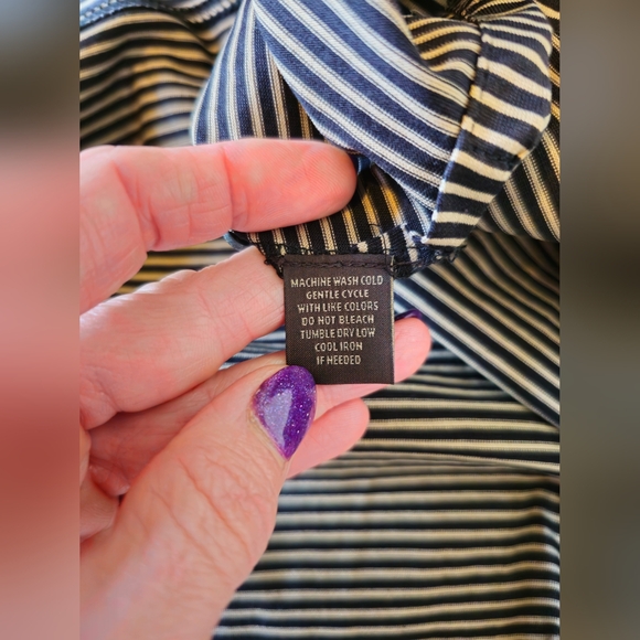 Tasso Elba Striped Golf Shirt β³ (Large) π©Άππ€ - Picture 8 of 16